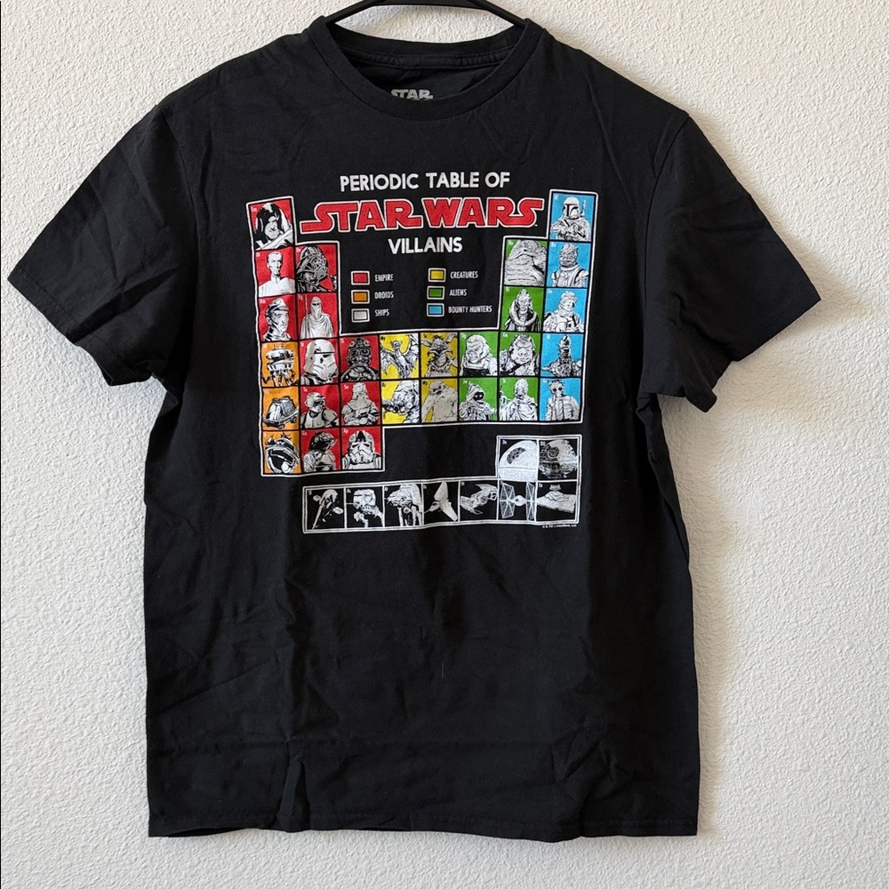 Star Wars Periodic Table Villains Graphic Tee - Black
